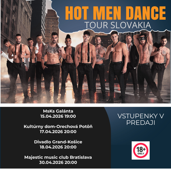 HOT MEN DANCE TOUR SLOVAKIA