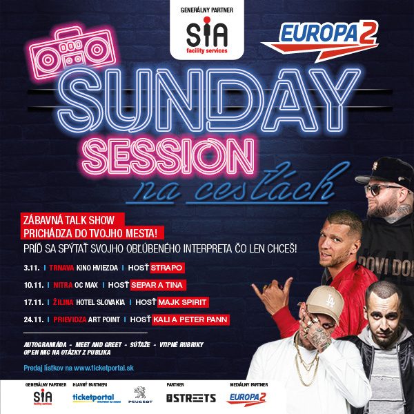 SUNDAY SESSION  na cestách !