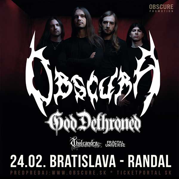 OBSCURA (GER)+GOD DETHRONED (NL)+THULCANDRA (GER)
