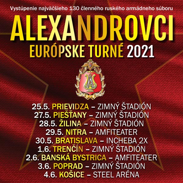 ALEXANDROVCI - EUROPEAN TOUR 2021