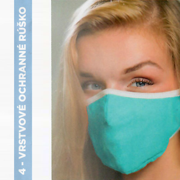 Ochranné rúška 4 vrstvové - Rodinné balenie