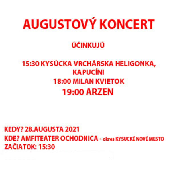 AUGUSTOVÝ KONCERT