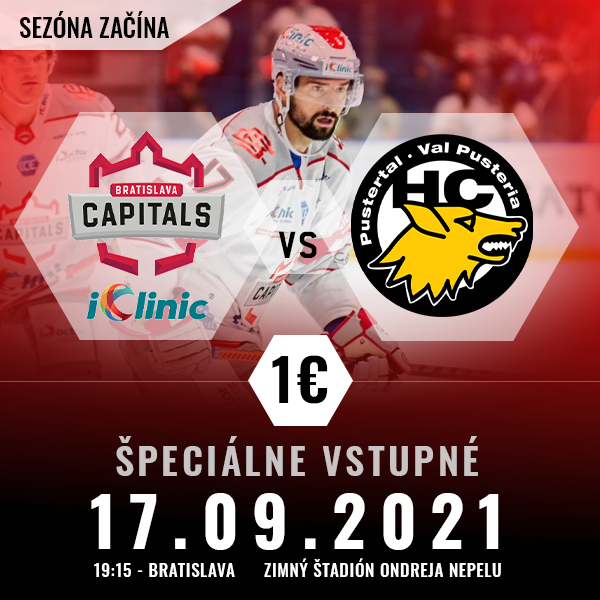 iClinic Bratislava Capitals vs HC Pustertal