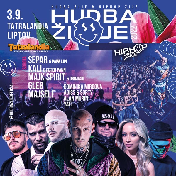 HUDBA ŽIJE LIPTOV - TATRALANDIA  2022
