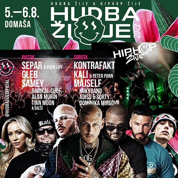 HUDBA  ŽIJE DOMAŠA  2022