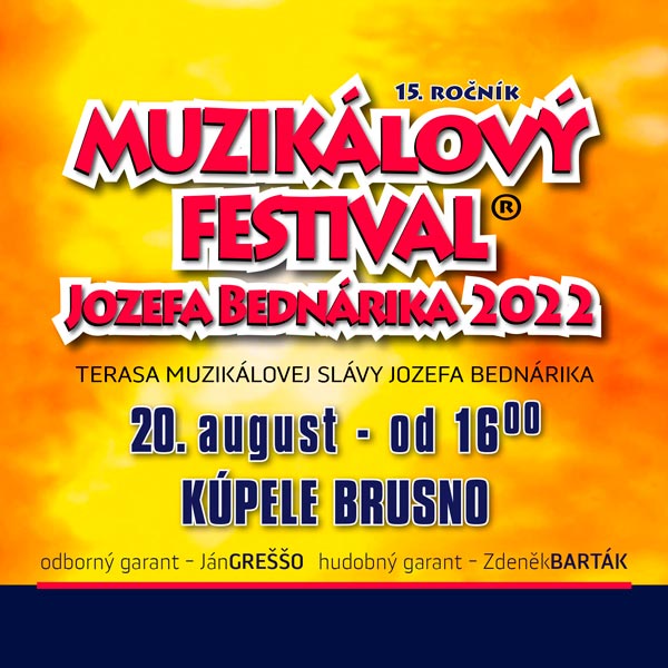 Muzikálový festival Jozefa Bednárika 2022
