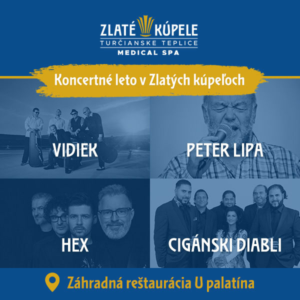 KONCERTNÉ LETO V ZLATÝCH KÚPEĽOCH TURČIANSKE TEPLICE