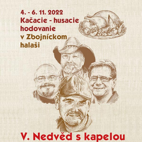 Vojta Nedvěd s kapelou  na Zbojnickom salaši Zbojská