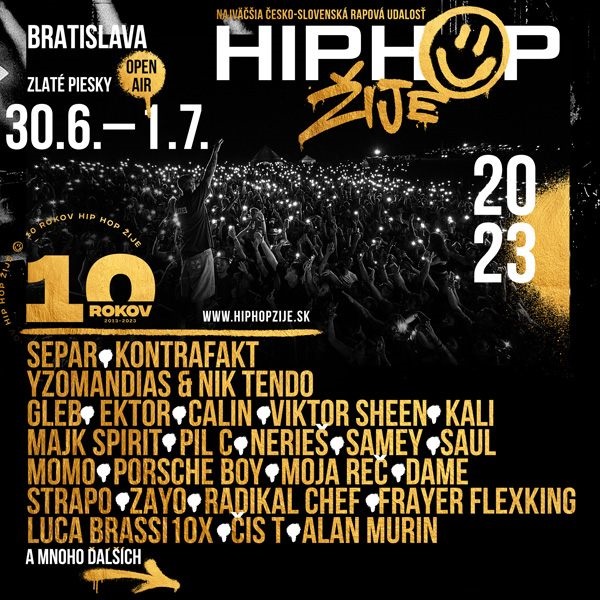 HIP HOP ŽIJE BRATISLAVA 2023