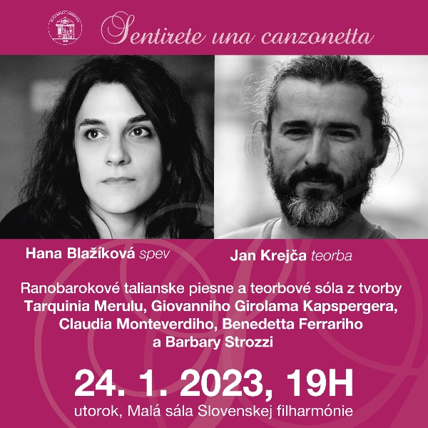 Sentirete una canzonetta - Hana Blažíková, Jan Krejča