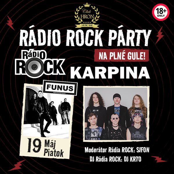 RÁDIO ROCK PÁRTY - KARPINA - Na plné gule