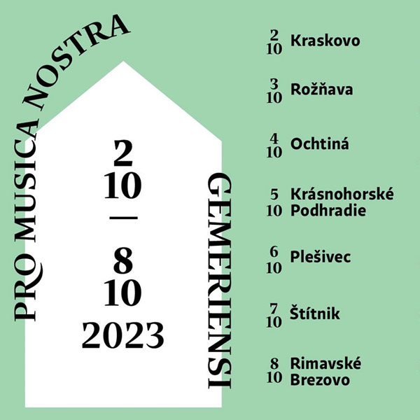 PRO MUSICA NOSTRA GEMERIENSI 2023