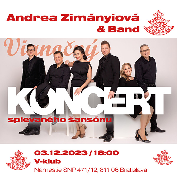 Andrea Zimányiová & Band - Vianočný koncert spievaného šansónu