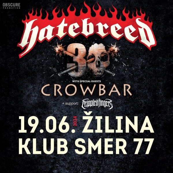 HATEBREED, CROWBAR, CRIPPLED FINGERS