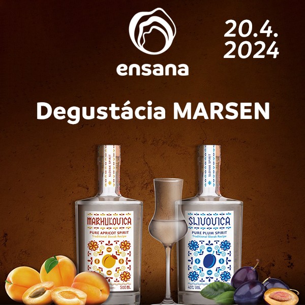 Ochutnajte 6 druhov odrodových destilátov MARSEN