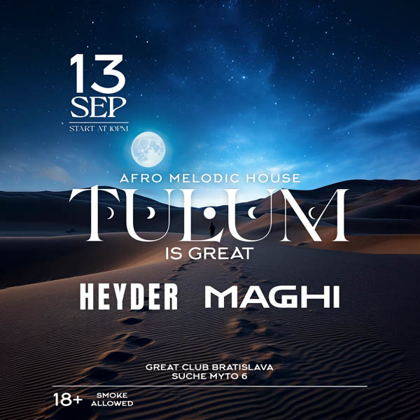 Tulum is Great - Afro Melodic Minimal Party