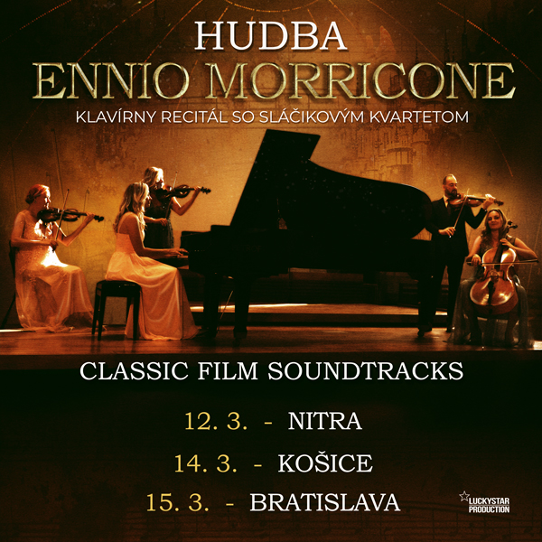 Hudba Ennio Morricone klavírny recitál so sláčikovým kvartetom