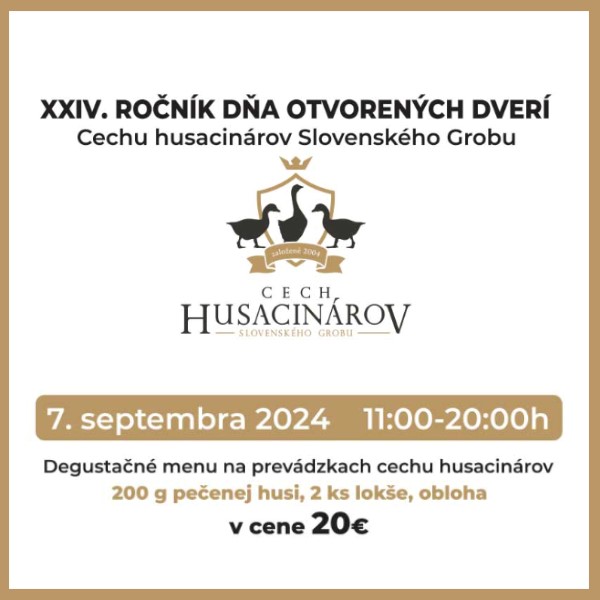 Deň otvorených dverí Cechu husacinárov Slovenského Grobu