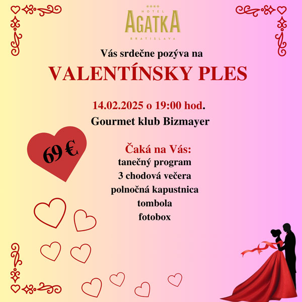 Valentínsky ples v hoteli Agátka