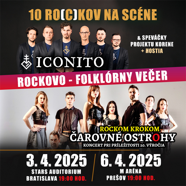 Rockovo - Folklórny Večer (ICONITO, Čarovné Ostrohy a ich 2 výročné koncerty)