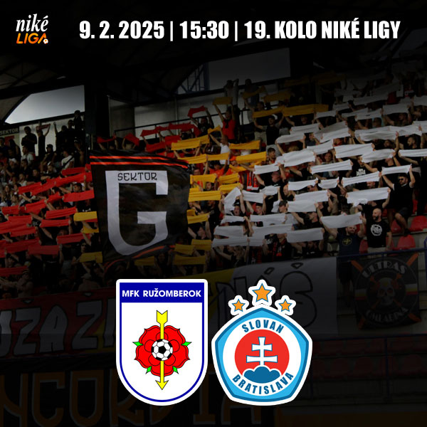 MFK Ružomberok- ŠK Slovan Bratislava HOSTIA