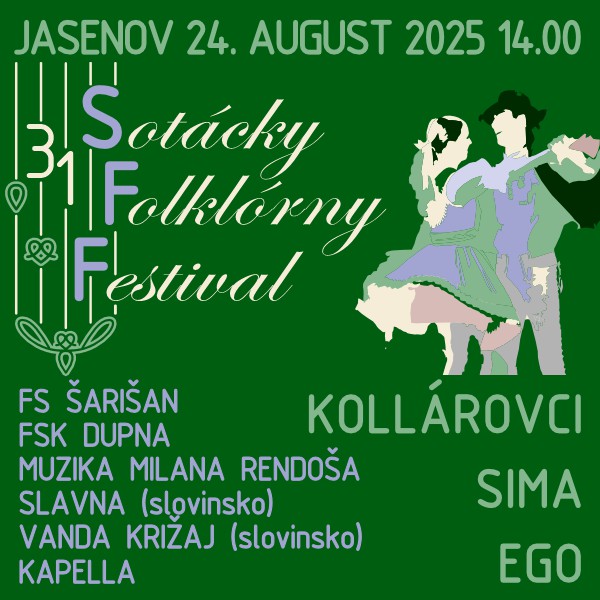 Sotácky folklórny festival v obci Jasenov