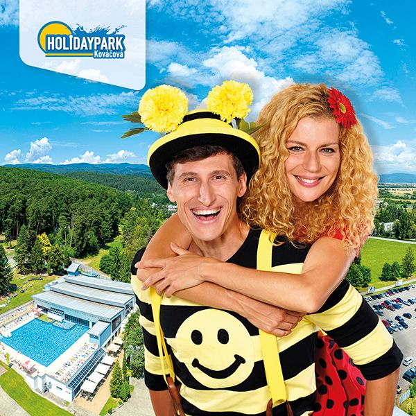 Smejko a Tanculienka v Holidaypark Kováčová