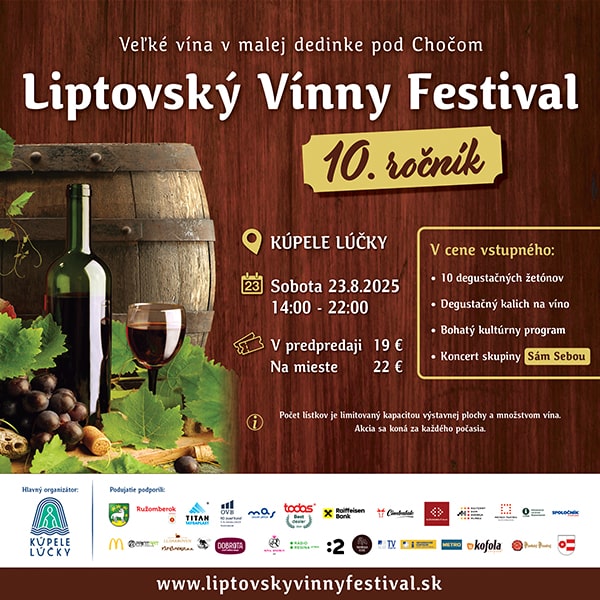LIPTOVSKÝ  VÍNNY FESTIVAL,  10. ročník