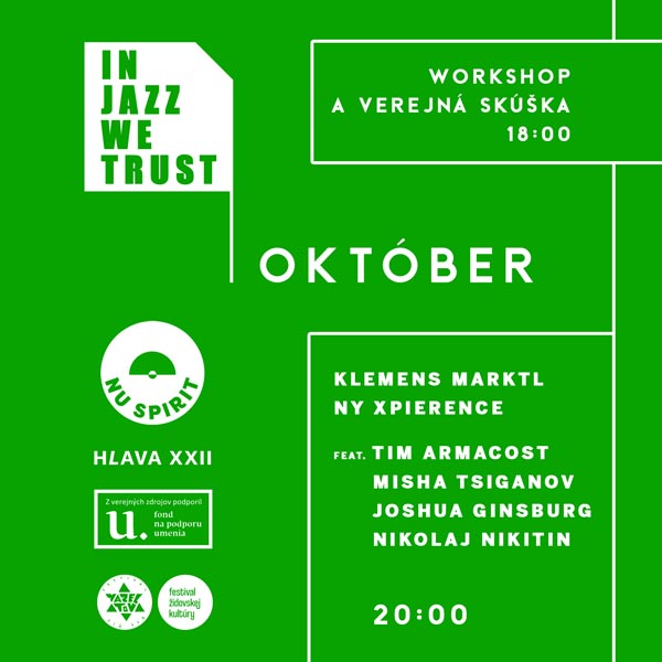 In Jazz We Trust presents: KLEMENS MARKTL New York Xperience