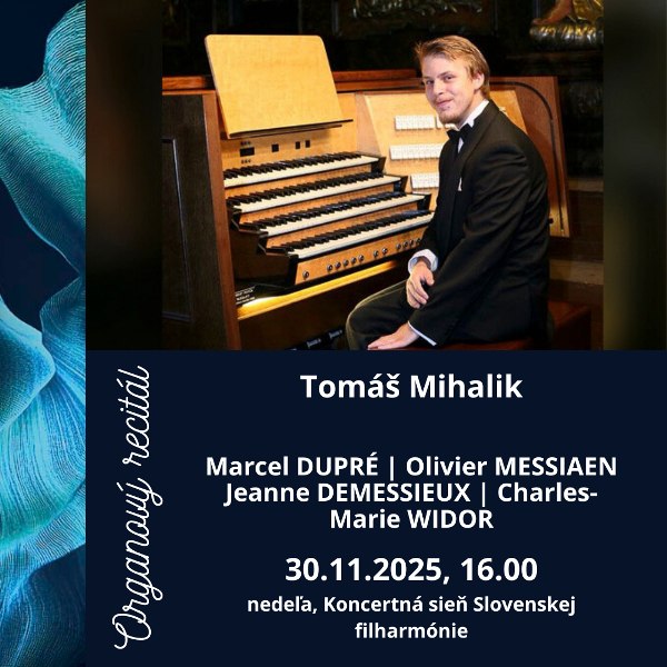 Organový recitál Tomáš Mihalik