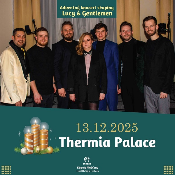 Adventný koncert Lucy & Gentlemen v Thermia Palace