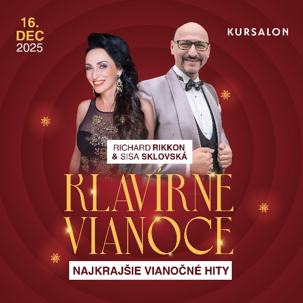 Klavírne Vianoce s Richardom Rikkonom a Sisou Sklovskou v Kursalone