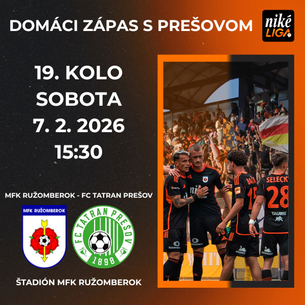 MFK Ružomberok- FC Tatran Prešov