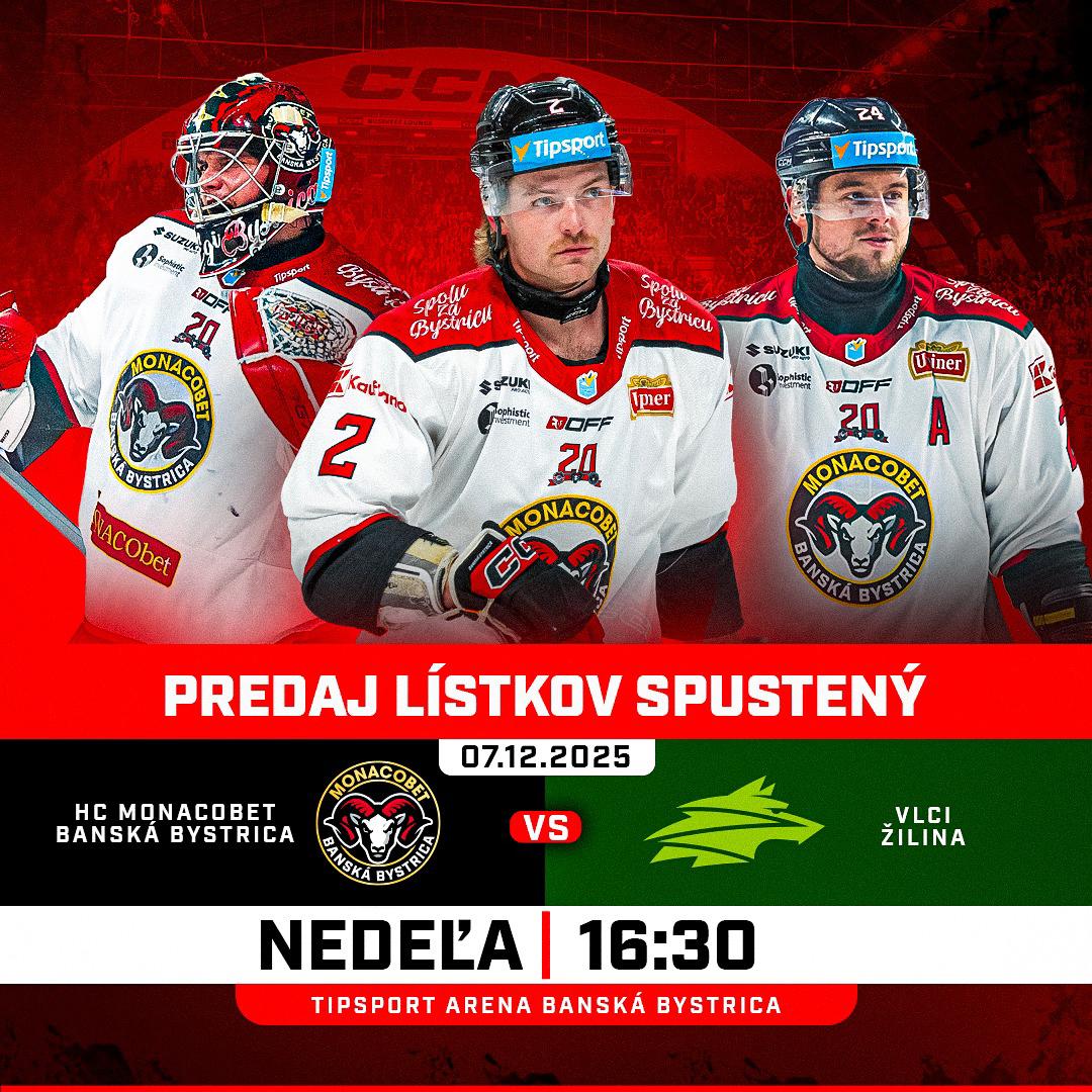 HC MONACObet Banská Bystrica vs Vlci Žilina