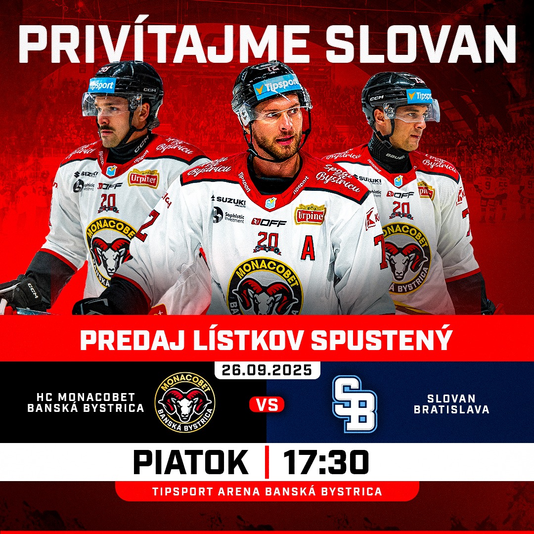 HC MONACObet Banská Bystrica vs  HC Slovan Bratislava
