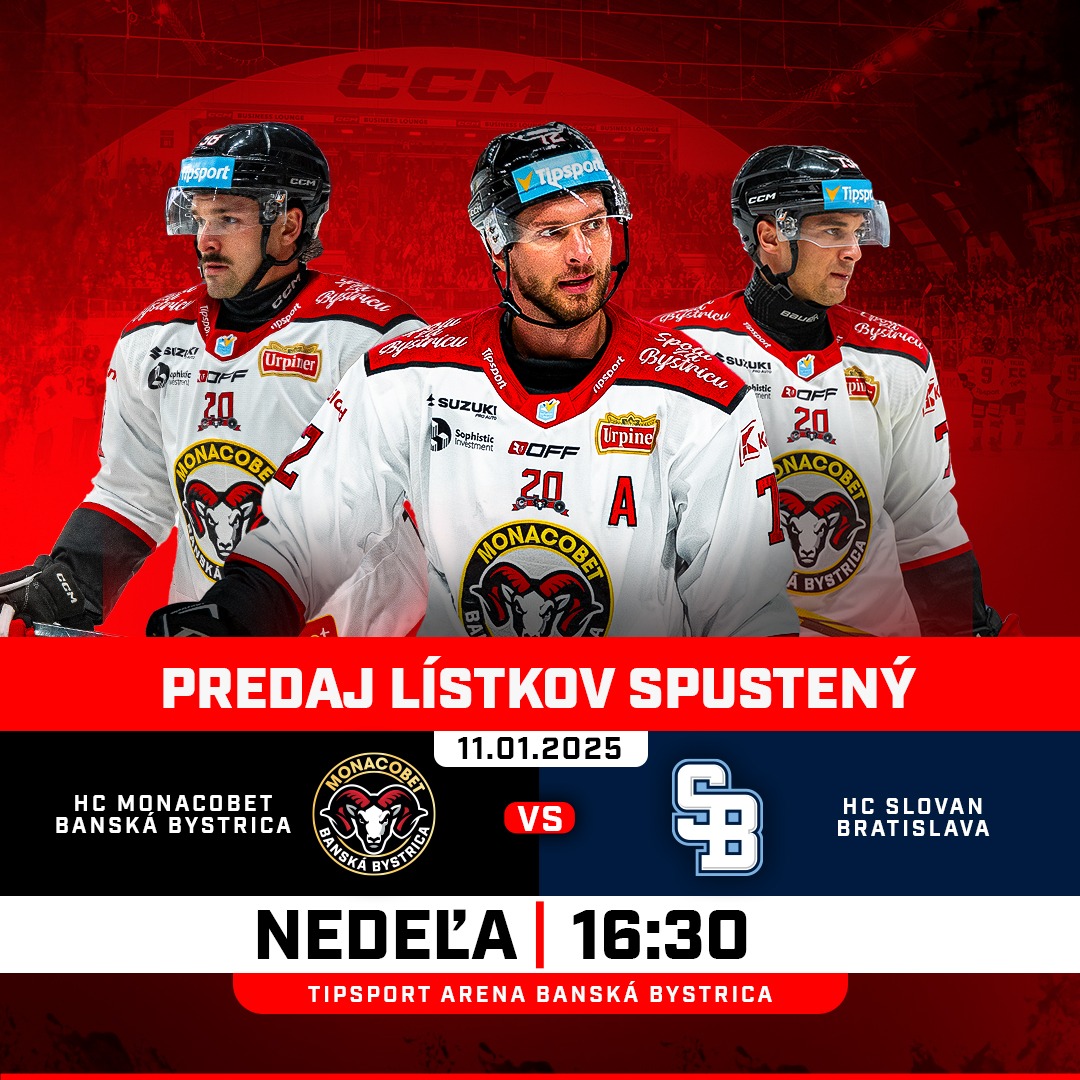 HC MONACObet Banská Bystrica vs  HC Slovan Bratislava
