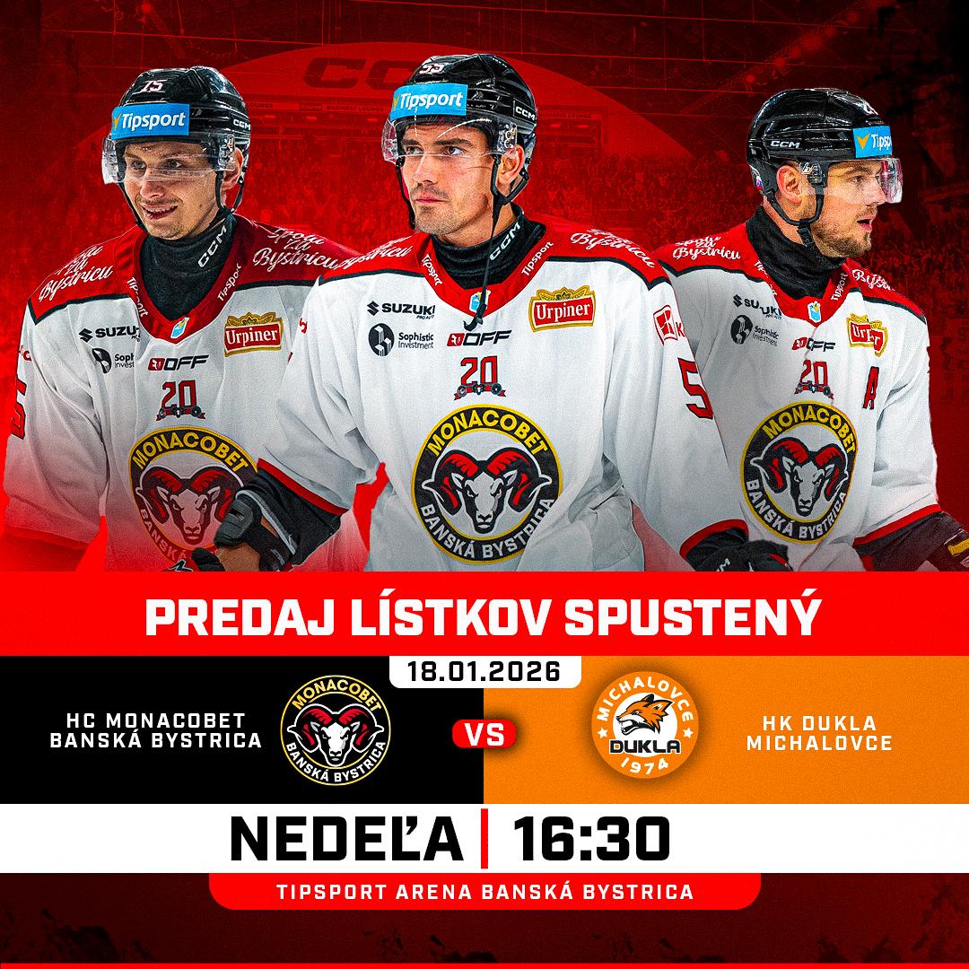 HC MONACObet Banská Bystrica vs HK DUKLA Michalovce