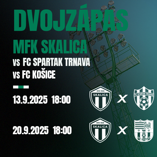 Dvojzápas MFK Skalica – FC Spartak Trnava a FC Košice