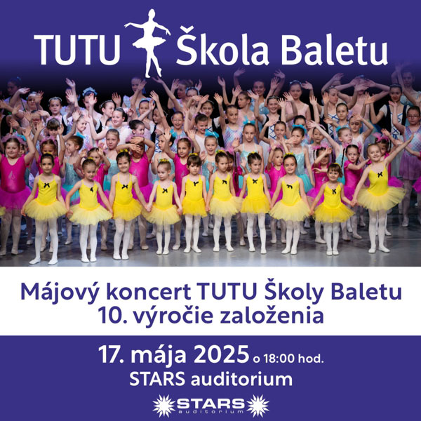 Májový koncert TUTU Školy Baletu