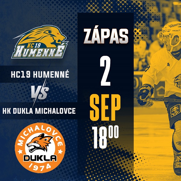 Prípravný zápas - HC 19 Humenné vs HK Dukla Michalovce