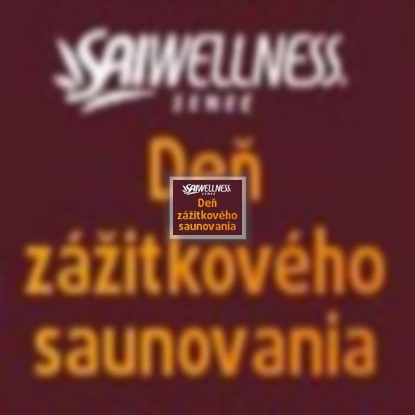 Deň zážitkového saunovania