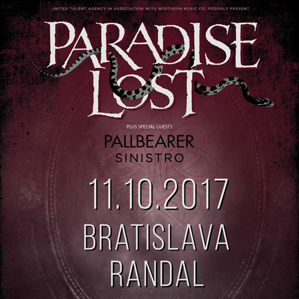 PARADISE LOST(UK) + PALLBEARER(USA) + SINISTRO(PT)