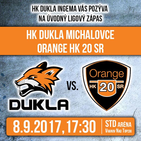 HK DUKLA INGEMA Michalovce - ORANGE HK 20 SR