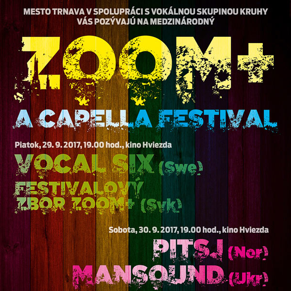 Medzinárodný a cappella festival ZooM+ 2017