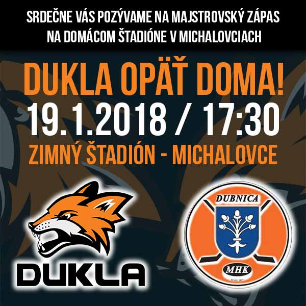 HK DUKLA INGEMA Michalovce - MHK Dubnica nad Váhom