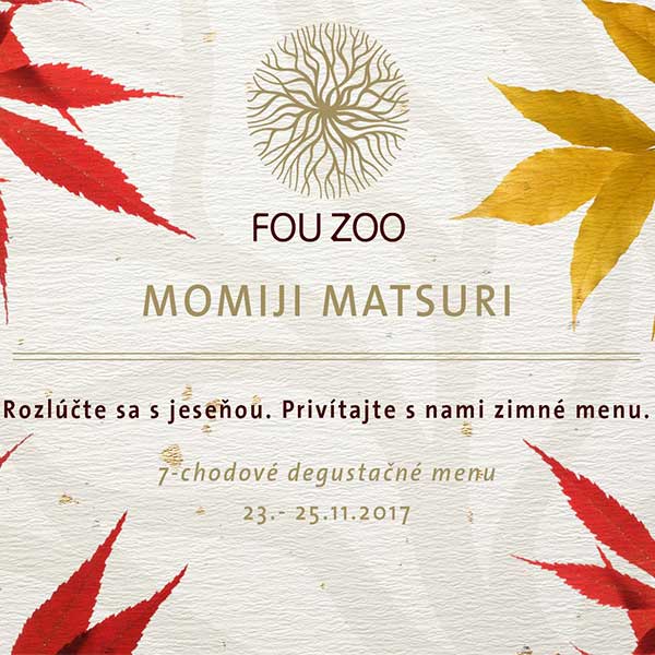 Posledné 3 degustačné večery v reštaurácii Fou Zoo