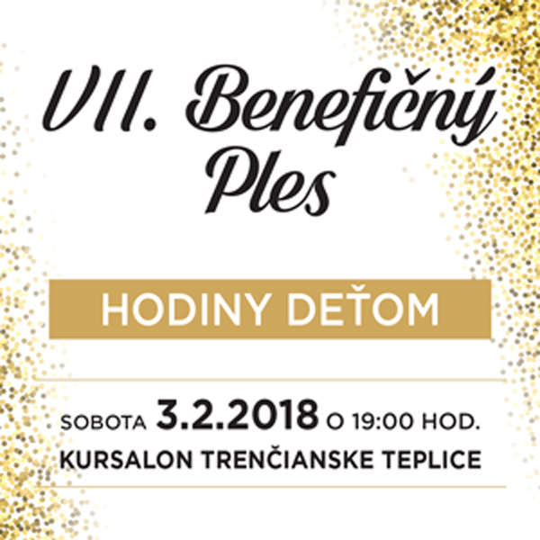 VII. Benefičný ples Hodiny deťom