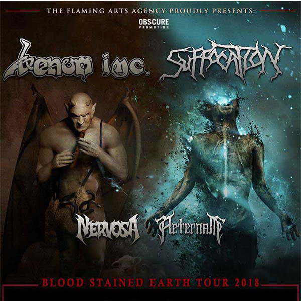 Venom inc.,Suffocation, Nervosa, Survive, Aeternam