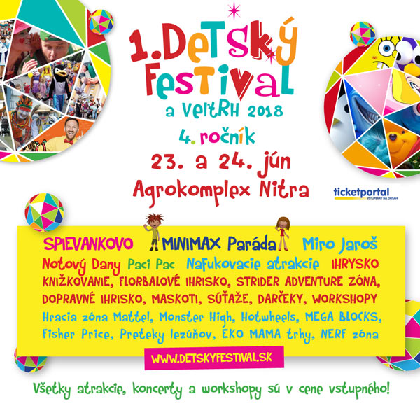 1. Detský festival a veľtrh 2018, Nitra