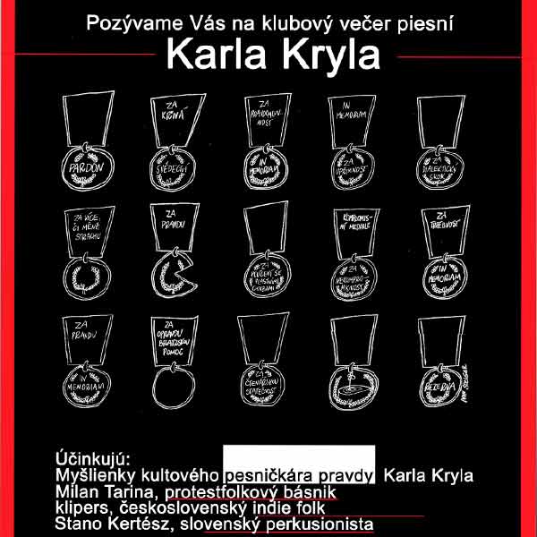 Klubový večer piesní Karla Kryla
